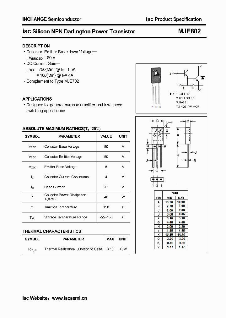 MJE802_6269829.PDF Datasheet
