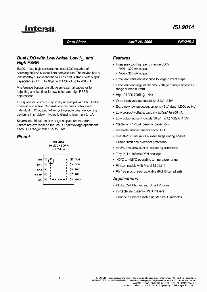 ISL9014IRBBZ_6282370.PDF Datasheet
