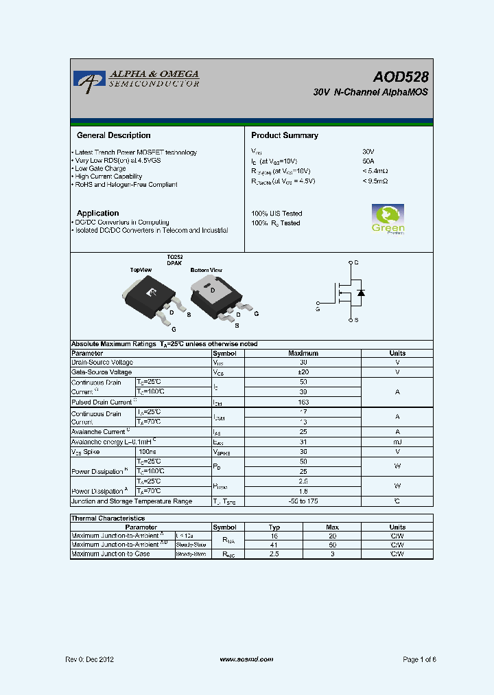AOD528_6294004.PDF Datasheet