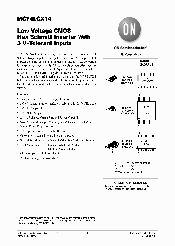 MC74LCX14MELG_6318323.PDF Datasheet