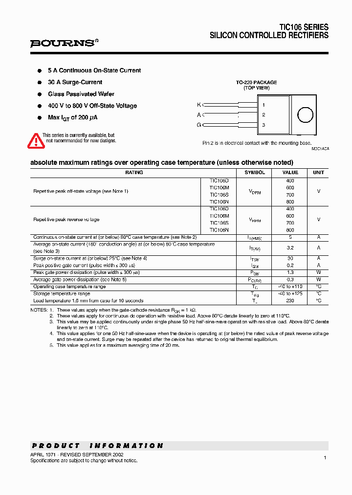 TIC106DS_6369311.PDF Datasheet