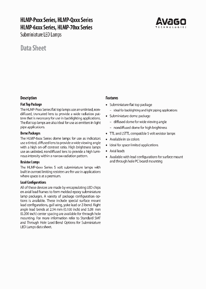HLMP-6620-F001S_6373427.PDF Datasheet