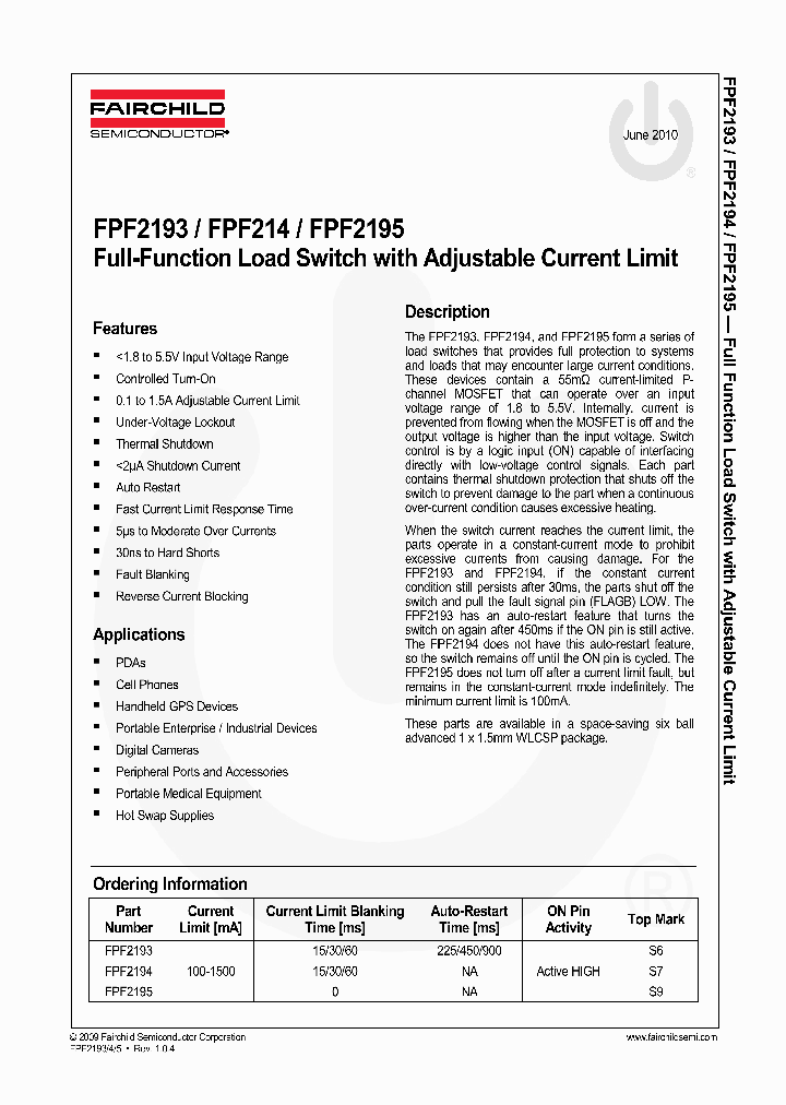 FPF2193_6376620.PDF Datasheet