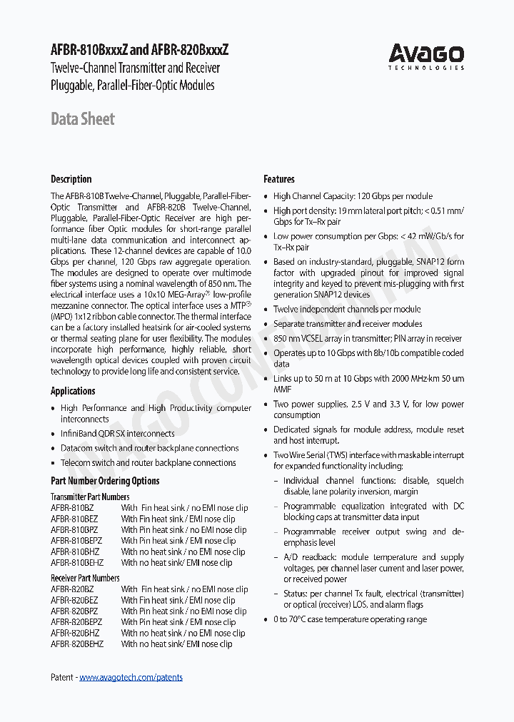 AFBR-810BEPZ_6384777.PDF Datasheet