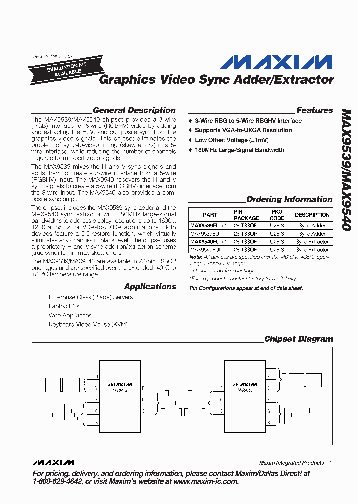 MAX9539EUI_6385401.PDF Datasheet