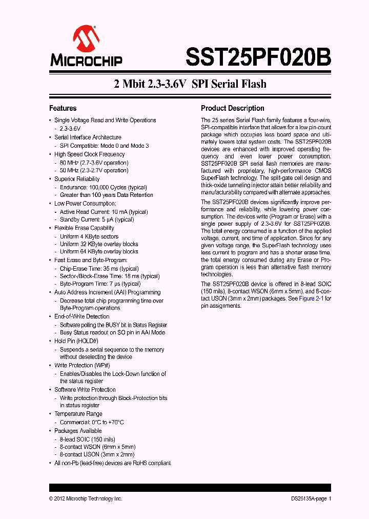 SST25PF020B-80-4C-QAE_6404237.PDF Datasheet