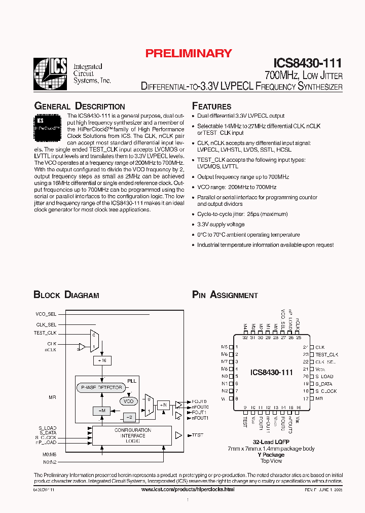 ICS8430DY-111_6399168.PDF Datasheet
