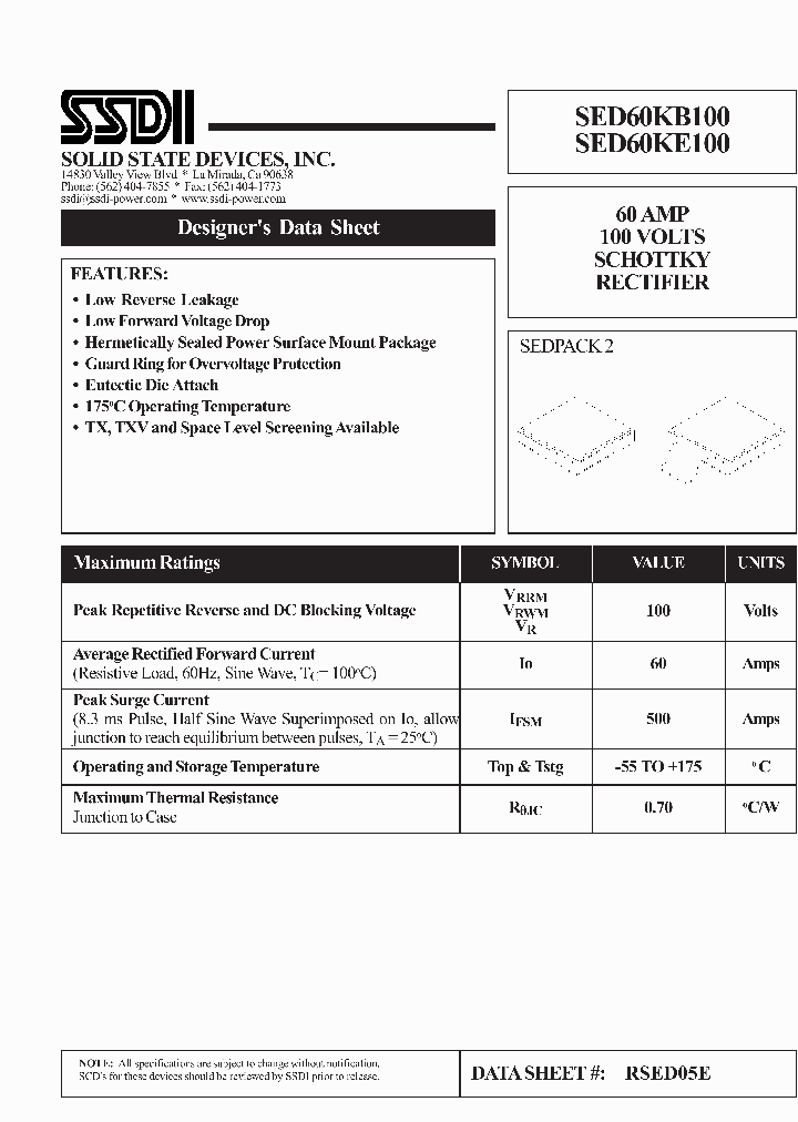SED60KB100_6428066.PDF Datasheet