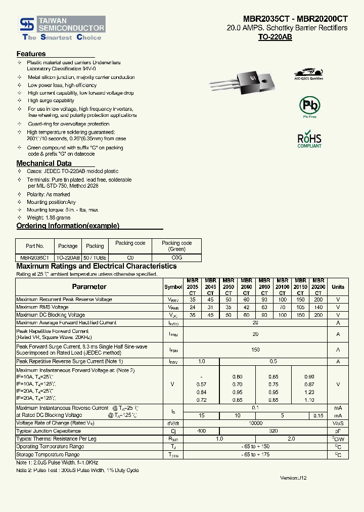 MBR20200CT_6428598.PDF Datasheet