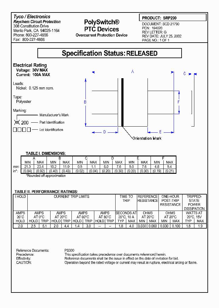 SRP200_6429822.PDF Datasheet