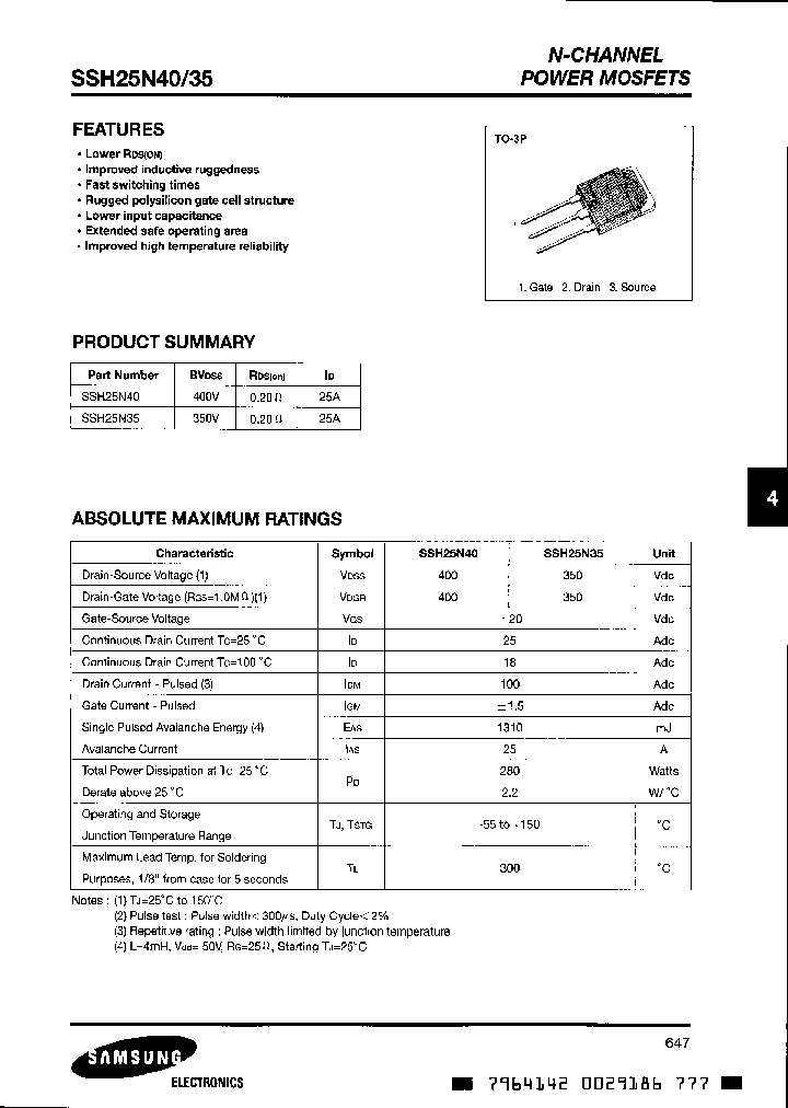 SSH25N40_6434188.PDF Datasheet