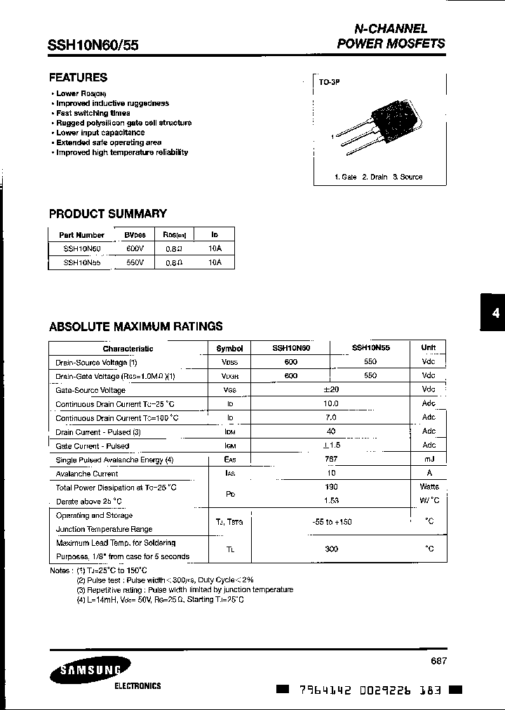 SSH10N55_6434184.PDF Datasheet