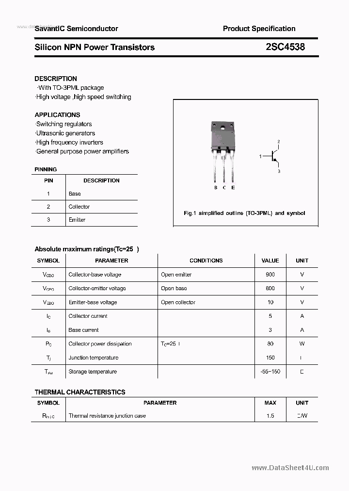 2SC4538_6447703.PDF Datasheet