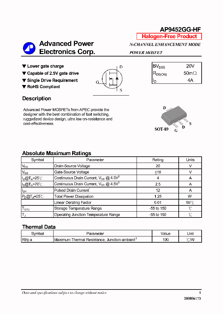 AP9452GG-HF_6447838.PDF Datasheet