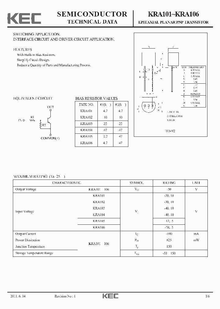 KRA10111_6448183.PDF Datasheet