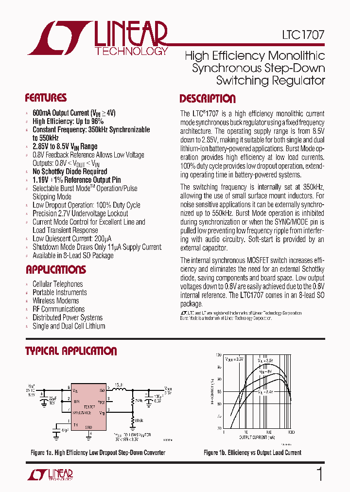 LTC1707IS8TR_6452605.PDF Datasheet