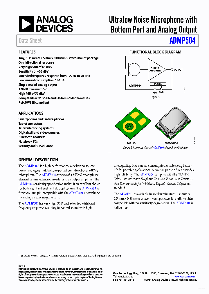 ADMP504_6457124.PDF Datasheet