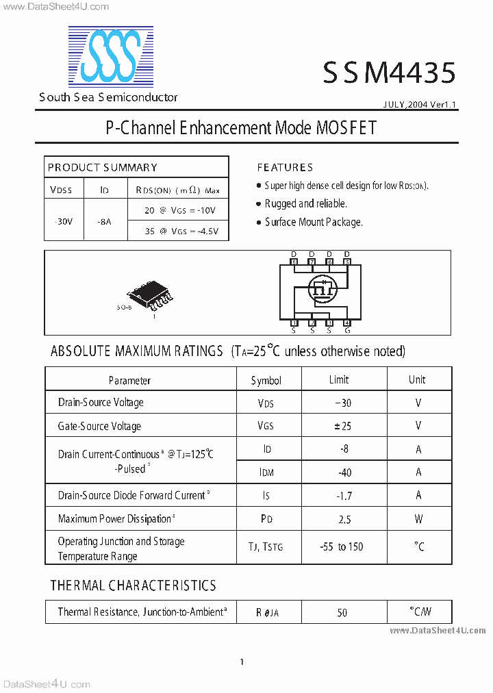 SSM4435_6457323.PDF Datasheet