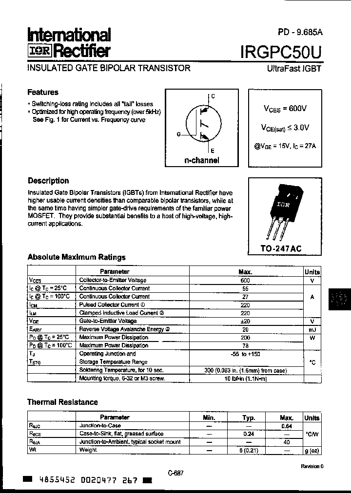 IRGPC50U_6460814.PDF Datasheet