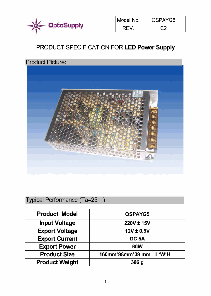 OSPAYG5_6460433.PDF Datasheet