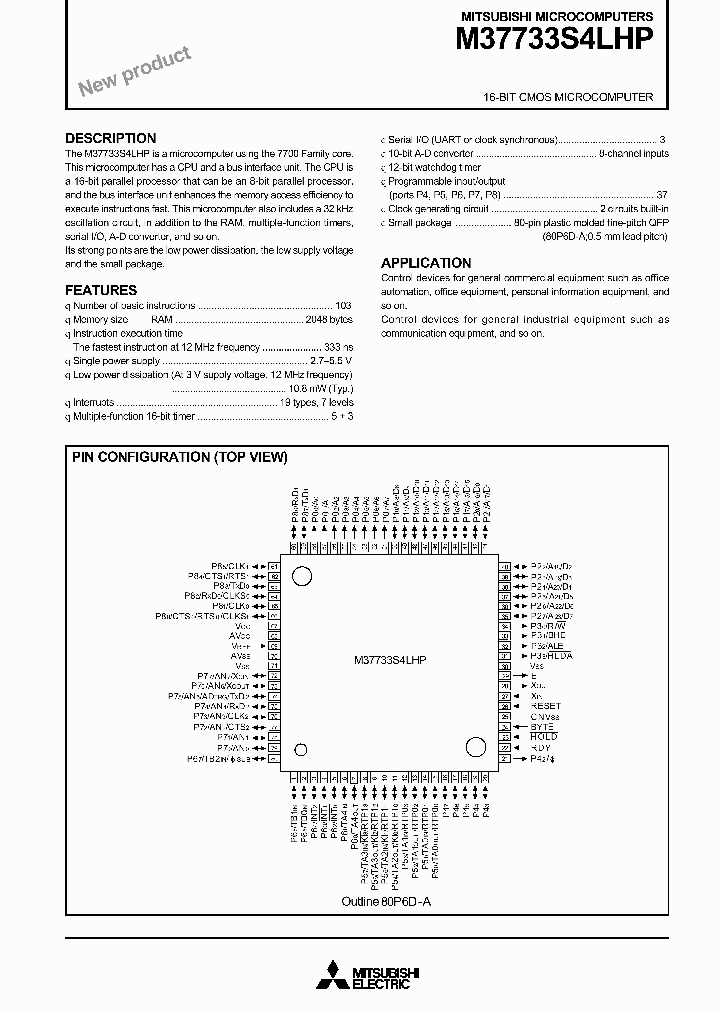 M37733S4LHP_6464064.PDF Datasheet