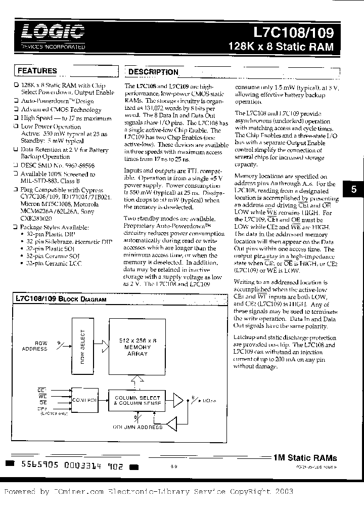 L7C109PI17_6464230.PDF Datasheet
