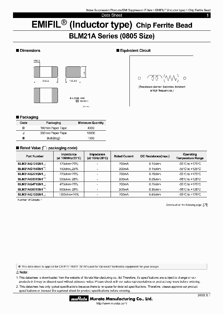 BLM21AG121SN1D_6477126.PDF Datasheet