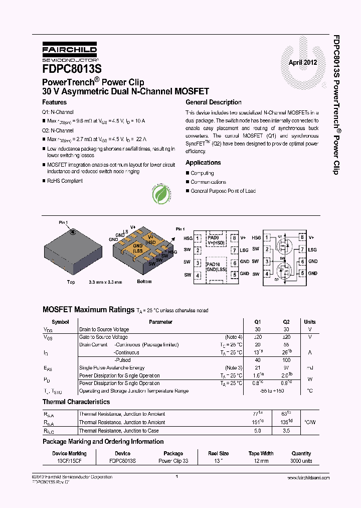 FDPC8013S_6482696.PDF Datasheet