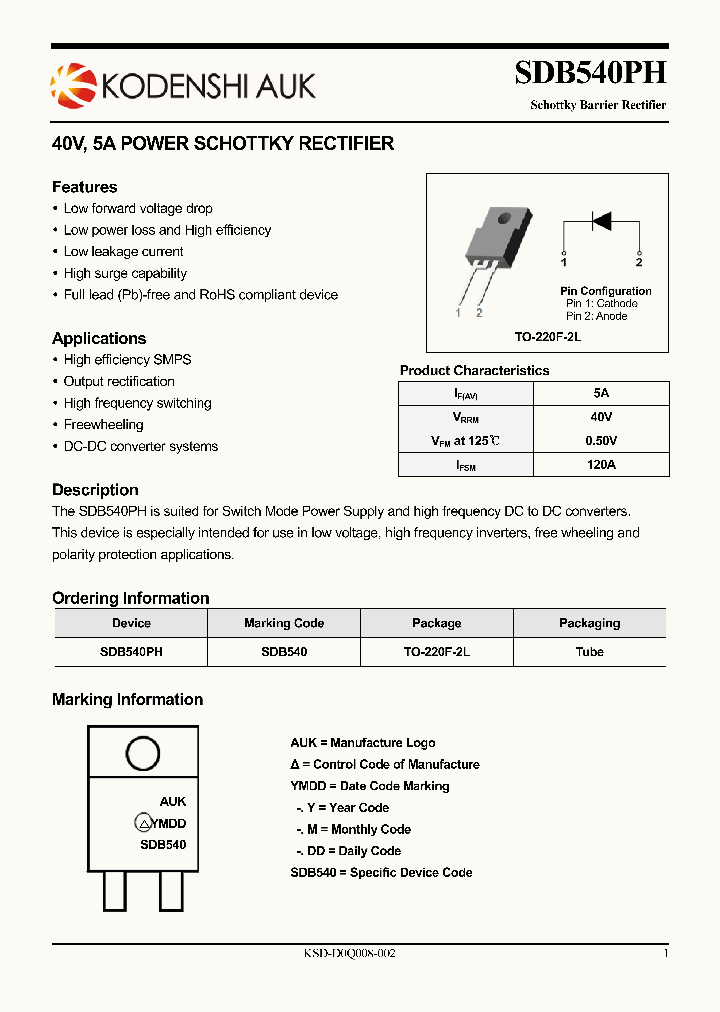 SDB540PH_6482941.PDF Datasheet