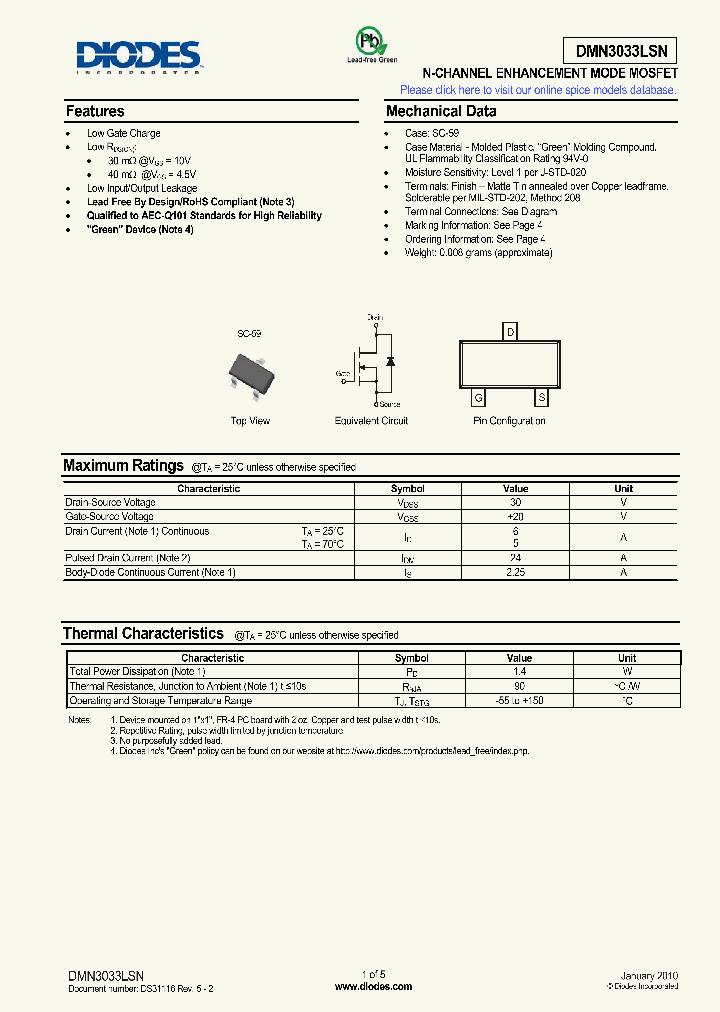 DMN3033LSN_6482335.PDF Datasheet