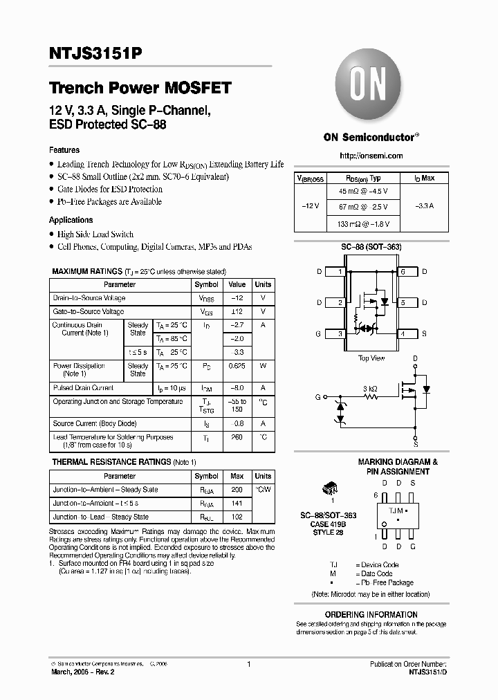 NTJS3151P_6483414.PDF Datasheet
