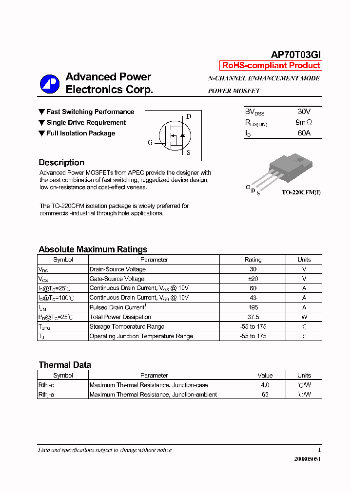 AP70T03GI_6483751.PDF Datasheet