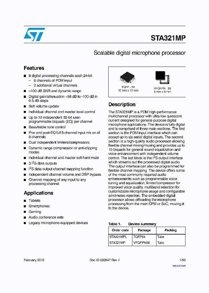 STA321MP_6491890.PDF Datasheet