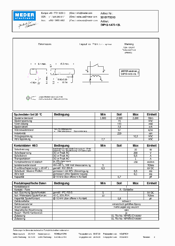 DIP15-1A72-13LDE_6509218.PDF Datasheet