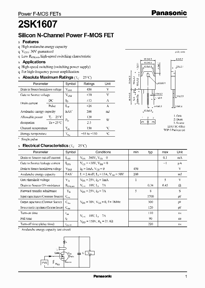 2SK1607_6513167.PDF Datasheet