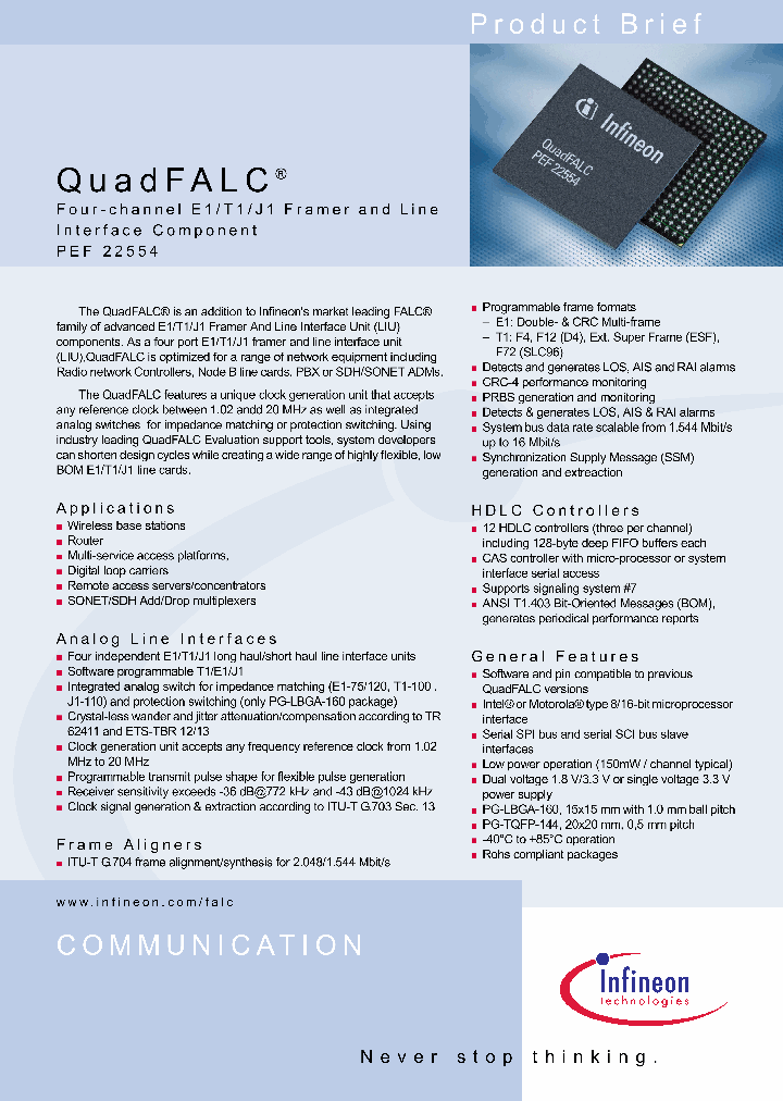PEF22554EV31_6516092.PDF Datasheet