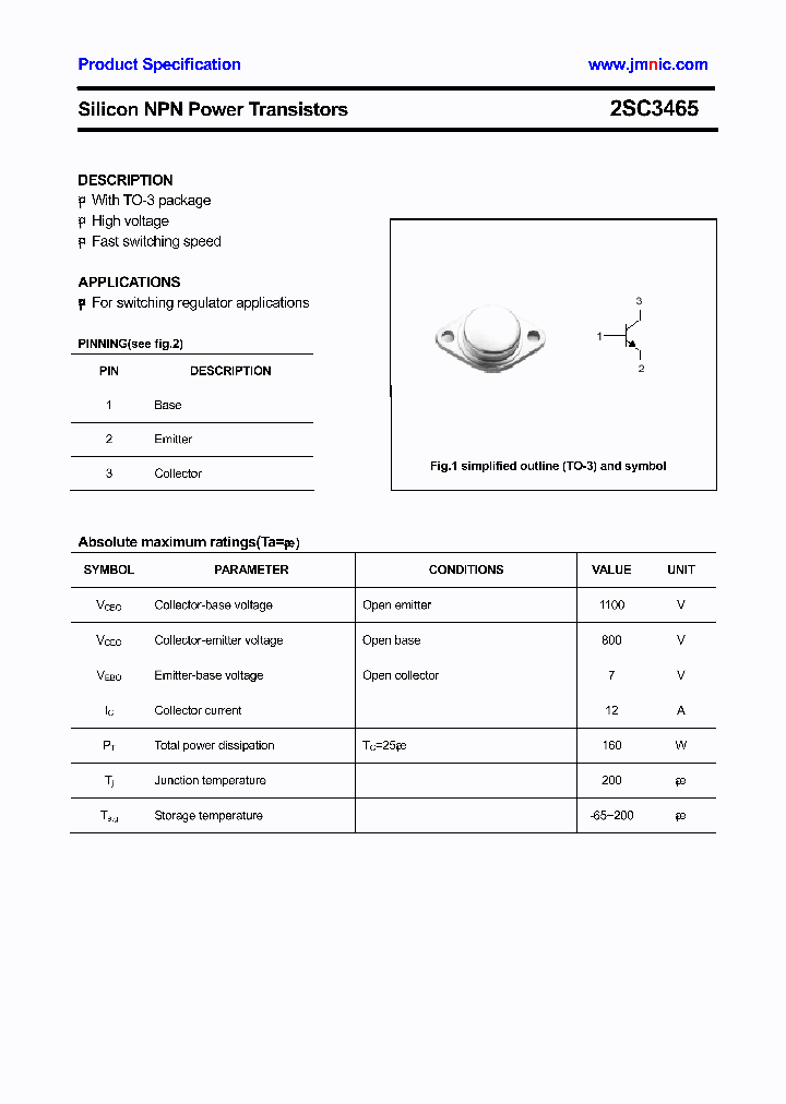 2SC3465_6520155.PDF Datasheet