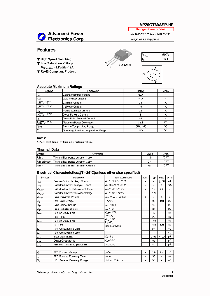 AP20GT60ASP-HF_6526748.PDF Datasheet