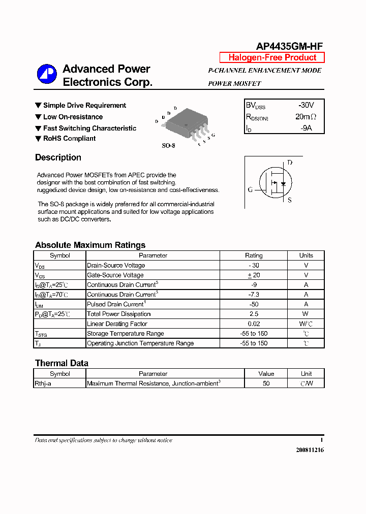 AP4435GM-HF_6528815.PDF Datasheet