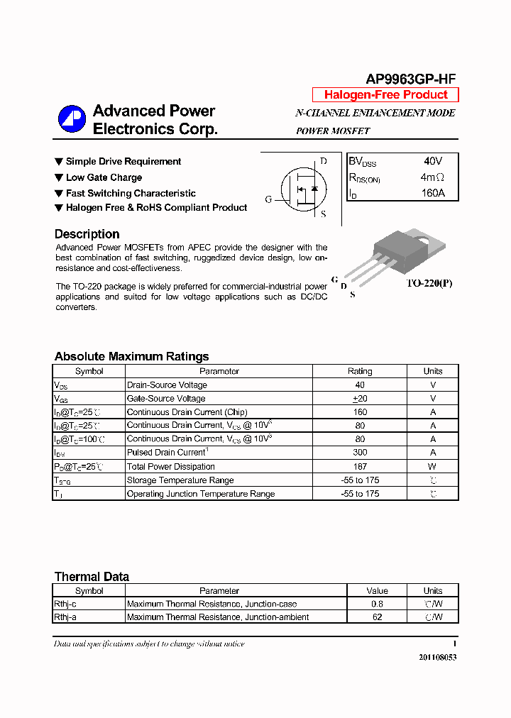 AP9963GP-HF_6532885.PDF Datasheet