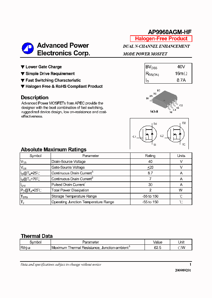 AP9960AGM-HF_6532864.PDF Datasheet