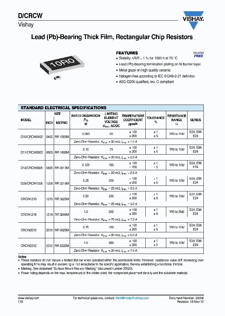 CRCW0603100RFKTA_6551088.PDF Datasheet
