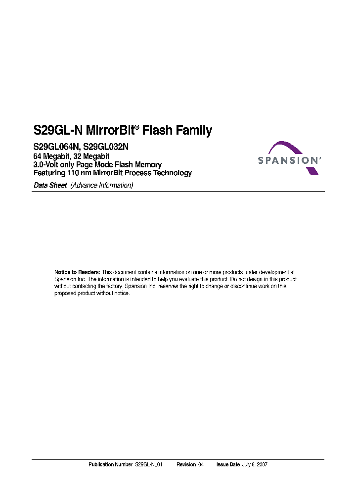 S29GL032N11TAIV13_6552438.PDF Datasheet