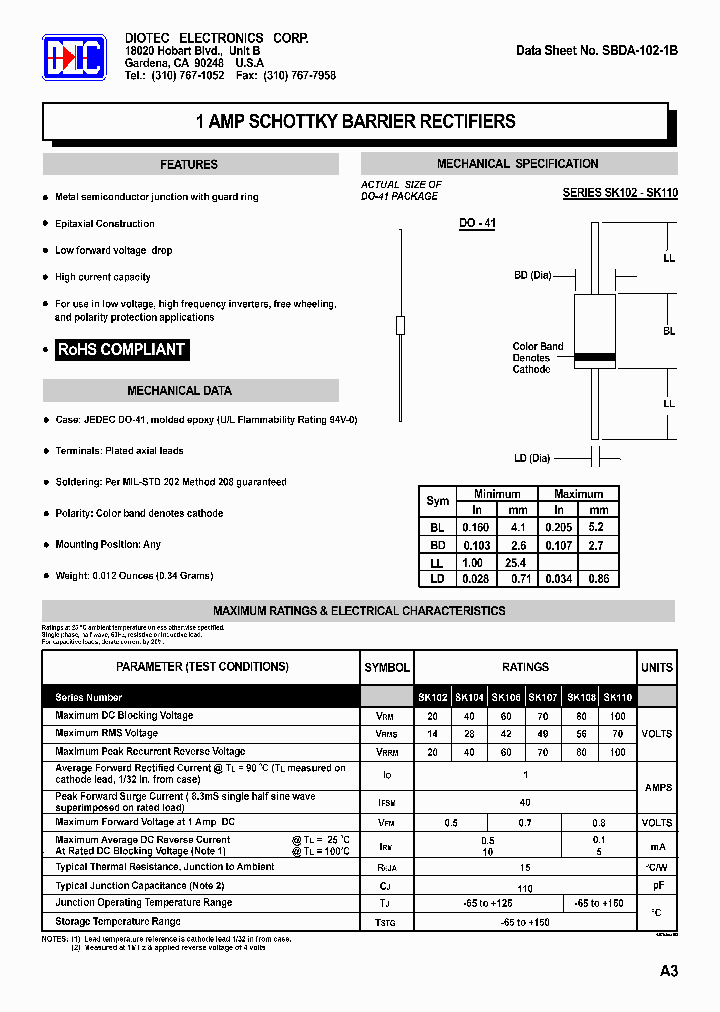 SBDA-102-1B_6561908.PDF Datasheet
