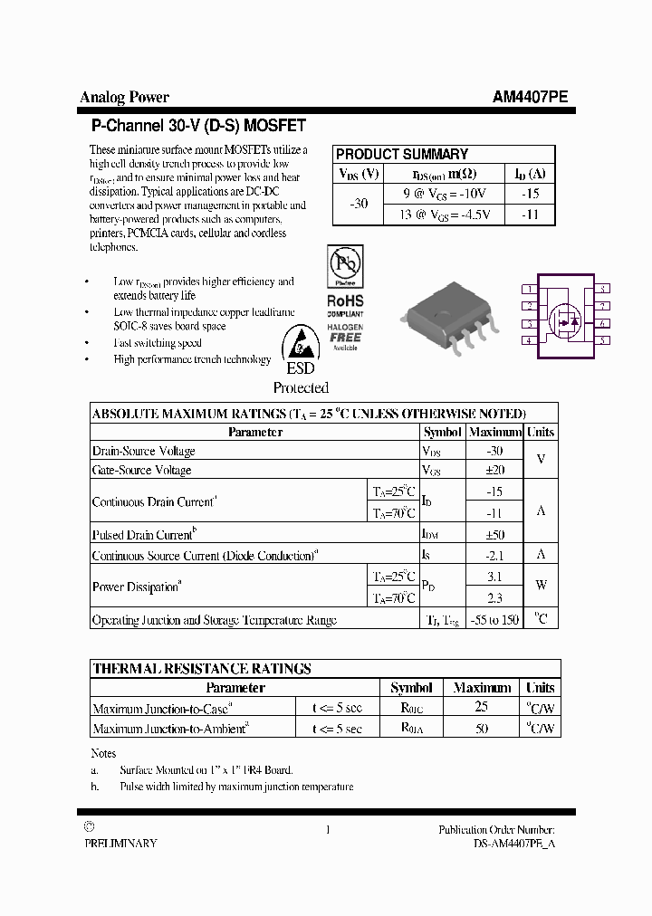 AM4407PE_6565730.PDF Datasheet