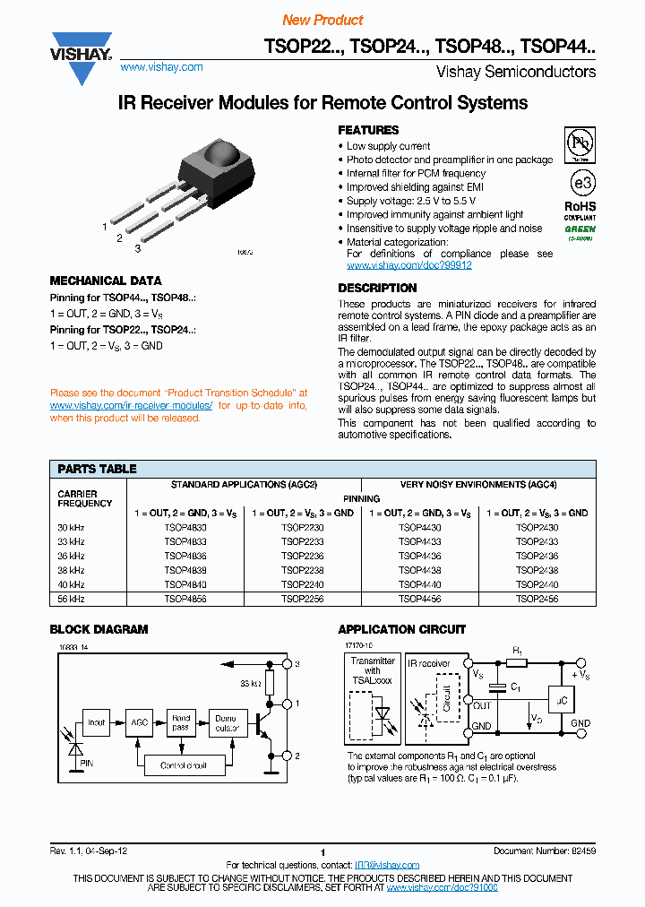TSOP4438_6570105.PDF Datasheet