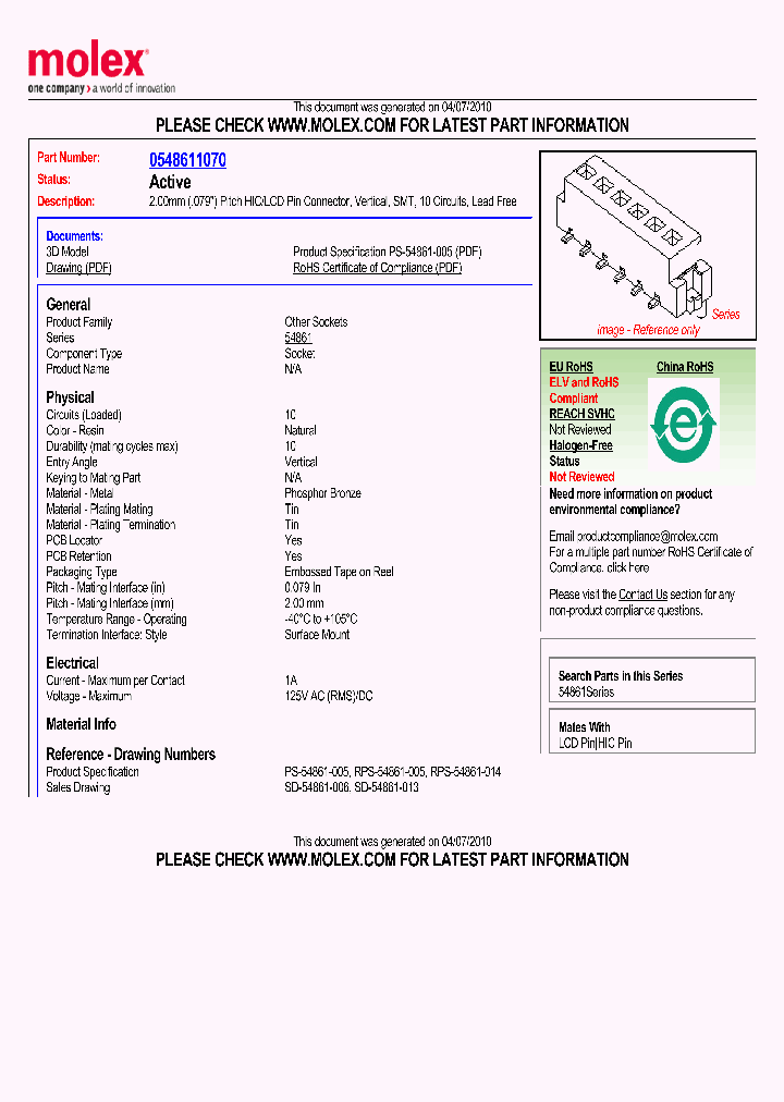 0548611070_6579947.PDF Datasheet