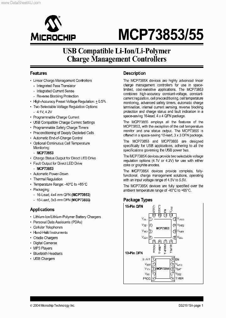 MCP73853_6583611.PDF Datasheet