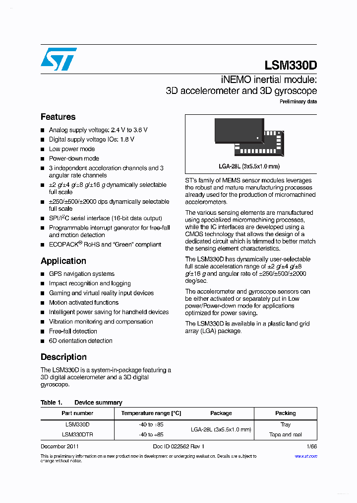 LSM330D_6600637.PDF Datasheet