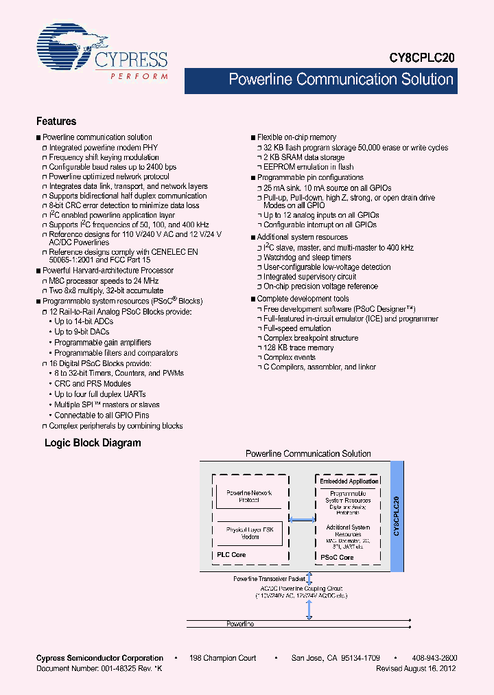 CY8CPLC2012_6601356.PDF Datasheet
